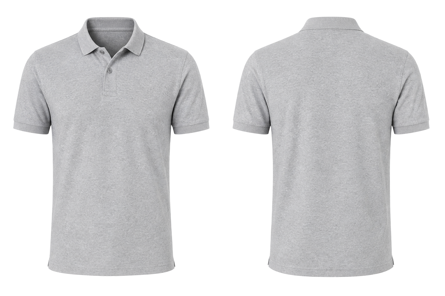 Poloshirt – Vorder- und Rückansicht